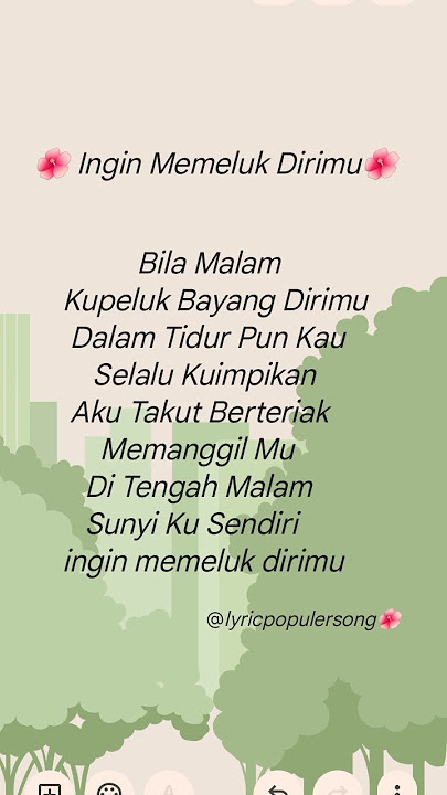 Bila Malam Ingin Memeluk Dirimu - Dorman Manik #lyrics #shortvideo