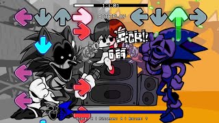 VS Sonic Exe sings Ugh | FNF Sonic.exe 2.0 Colored vs FNF Sonic exe 1.5 Mod Black \& White