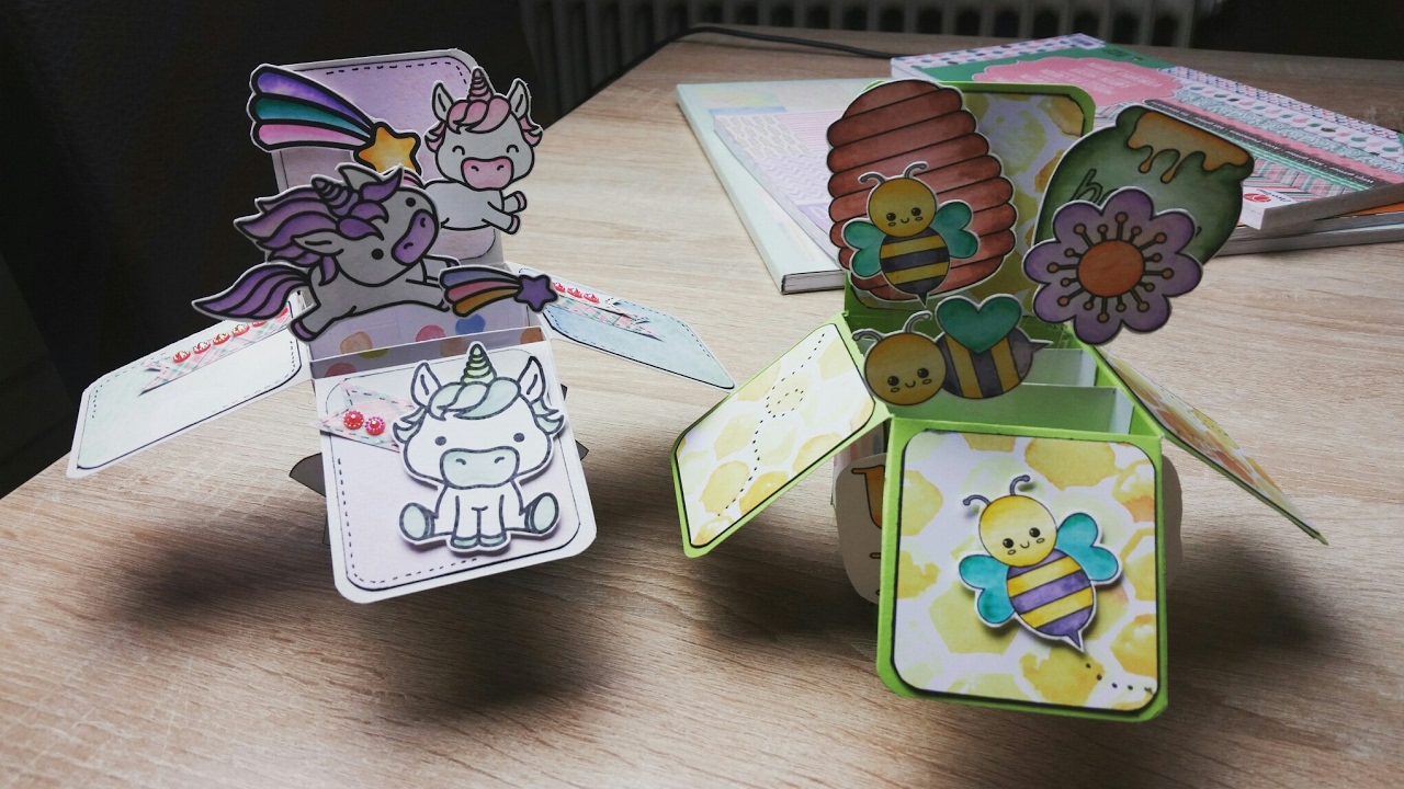 Tutorial Card in a Box aus einem Karten Rohling - YouTube