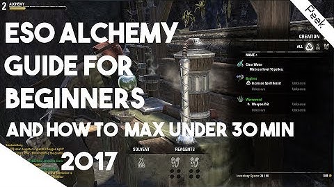 Elder Scrolls Online Beginners Guide - Alchemy Explained and How to lvl 1- 50 in 30 Minutes!