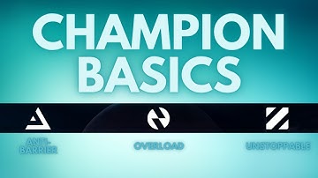 Destiny 2 | Basic Champion Mechanics for New & Returning Players