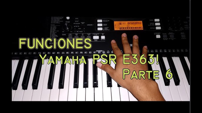 Kit de teclado Yamaha Psr-E363 de teclas sensitivas con accesorios