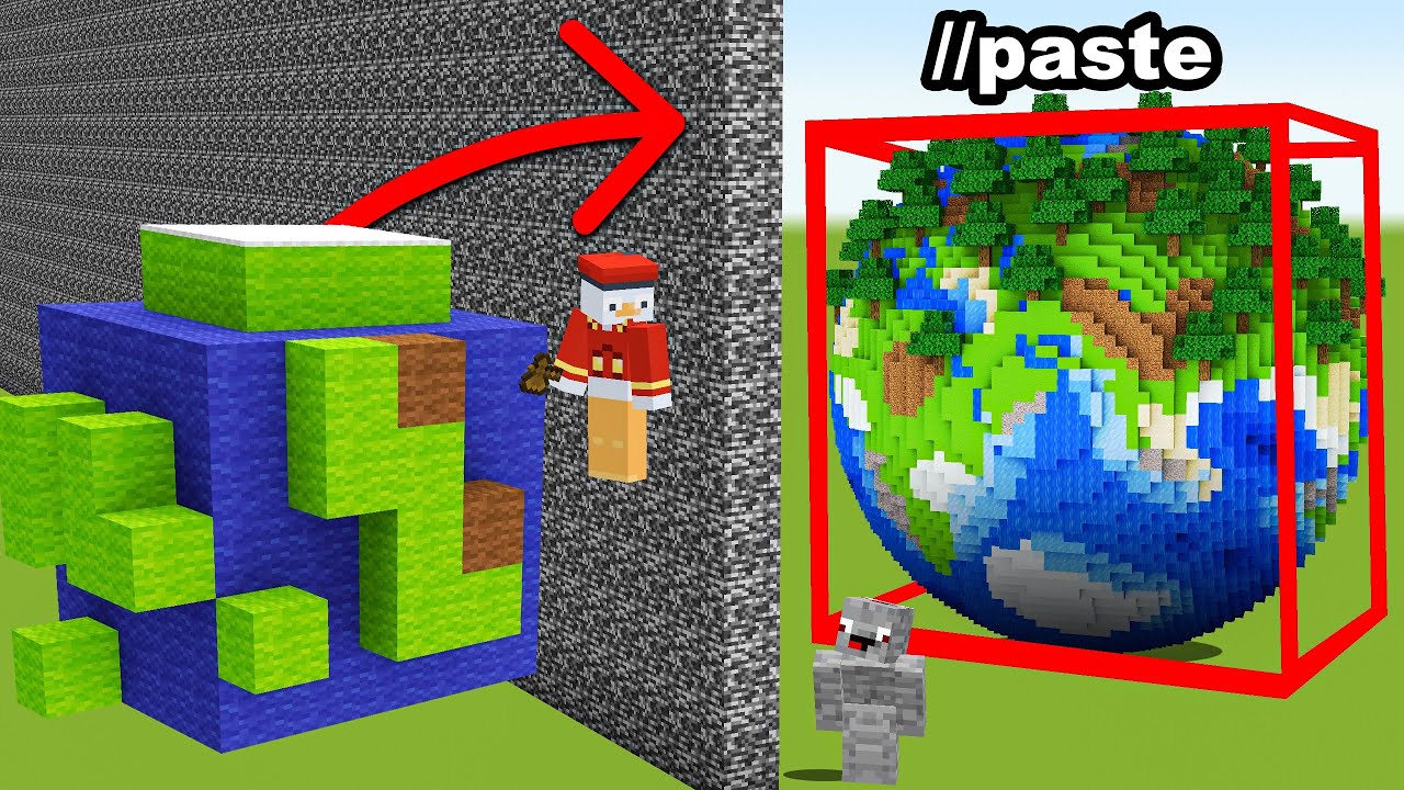 im BAU BATTLE mit /PASTE CHEATEN in Minecraft