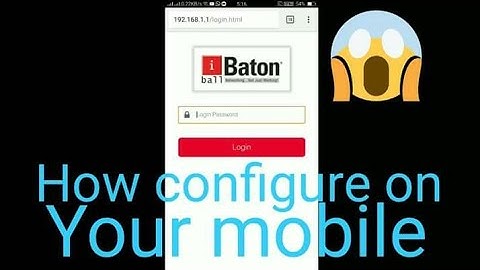 how to configure jiofi with modem iball n300 On Your mobile