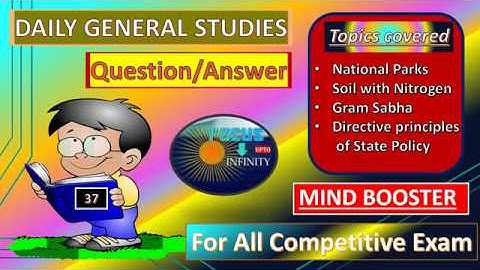 GS 37 MIND BOOSTER DAILY | General Knowledge -SSC,SBI,DMRC,Railways,IBPS,RRB,LIC,NDA,CDS,CAPF,SI,NET