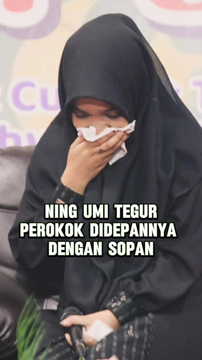 terkena asap rokok Ning umi tegur halus, pengajian Ning umi Laila.