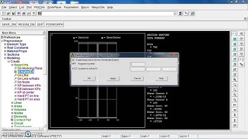 Ansys apdl- 2D Analysis of I-Section Beam