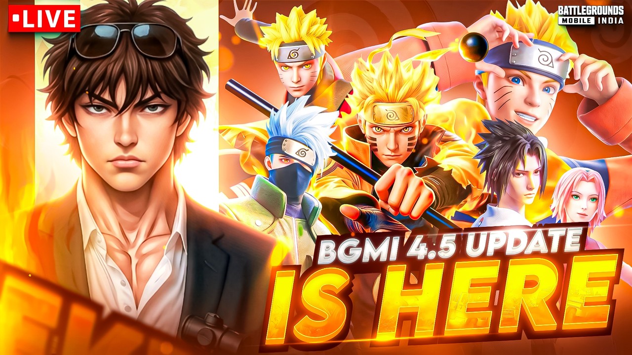 🔴LIVE BGMI Naruto Event 4.5 update Is Here #bgmi #gameplay  #livestream