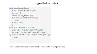 Counting camelcase characters in a given string #java#coding #string#hackerrank#interviewquestions