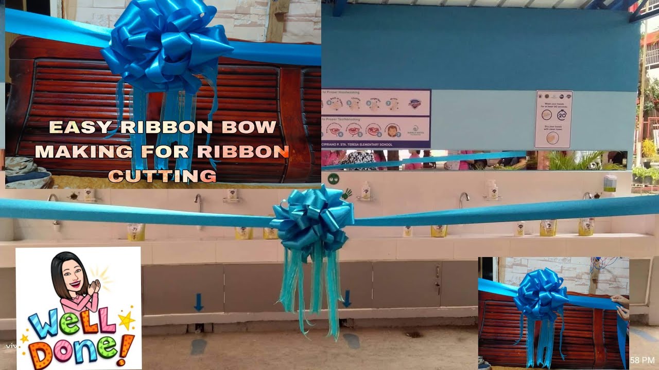 SIMPLE RIBBON BOW FOR RIBBON CUTTING
