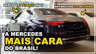 The MOST EXPENSIVE brand-new Mercedes in BRAZIL! 5.5 MILLION real Mercedes-Maybach S680! Mercedes Maybach S680 Preço