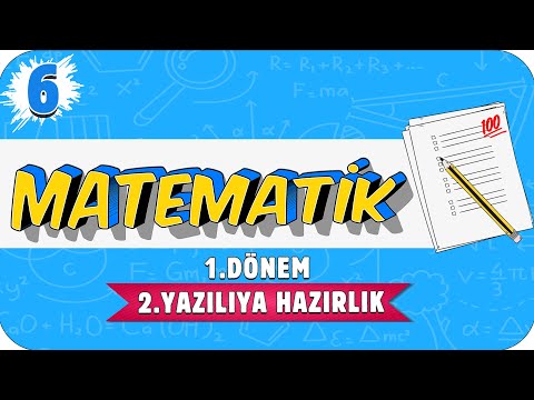 6. Sınıf Matematik 1.Dönem 2.Yazılıya Hazırlık | 2021 📝