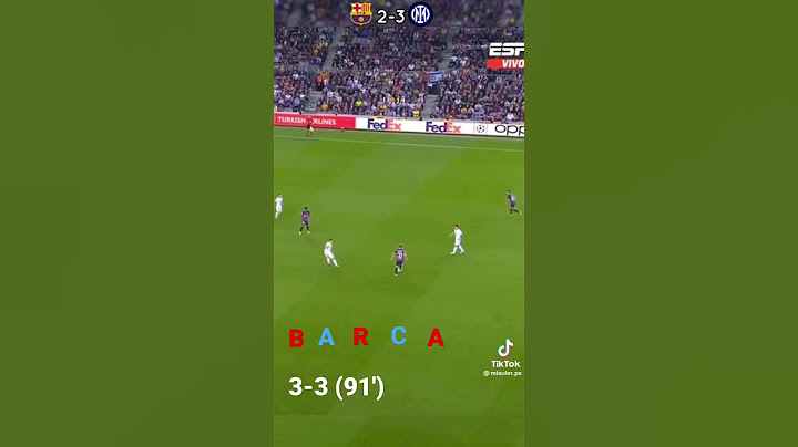 Barcelona 3-3 (91')                 #Inter #barcelona #championsleague