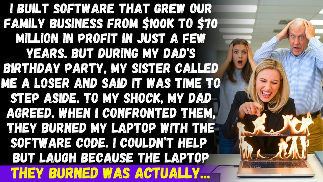 I built software that grew our family business from $100K to $70M & my sister kicked me out but then
