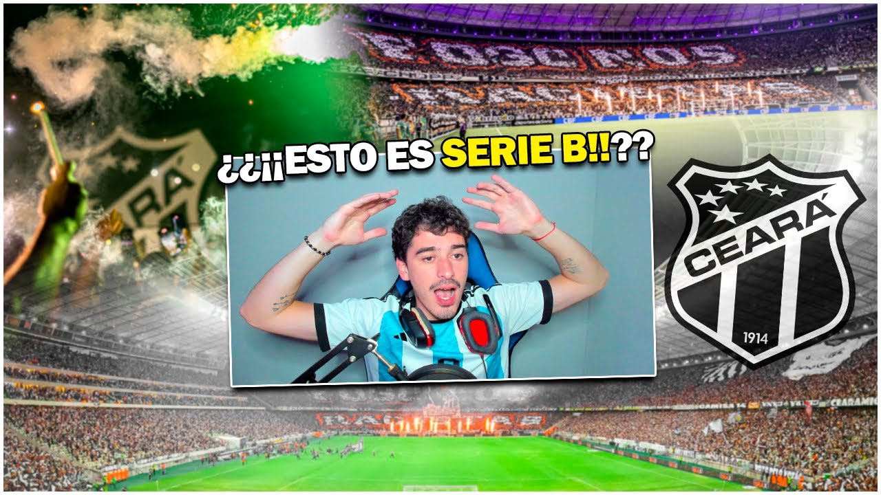 🇦🇷 ARGENTINO REAGE À TORCIDA DO CEARÁ NA ARENA CASTELÃO 😱🖤🤍