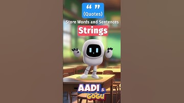 Aadi and Gogu | Strings | Coding for Kids #kids #cartoonvideos #kidcoder #coding4kids