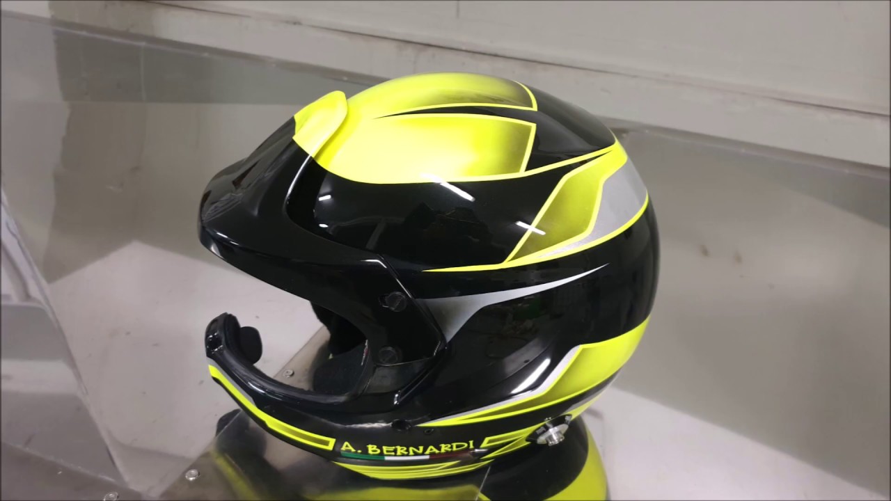Aerografia Casco da Rally Stilo - YouTube