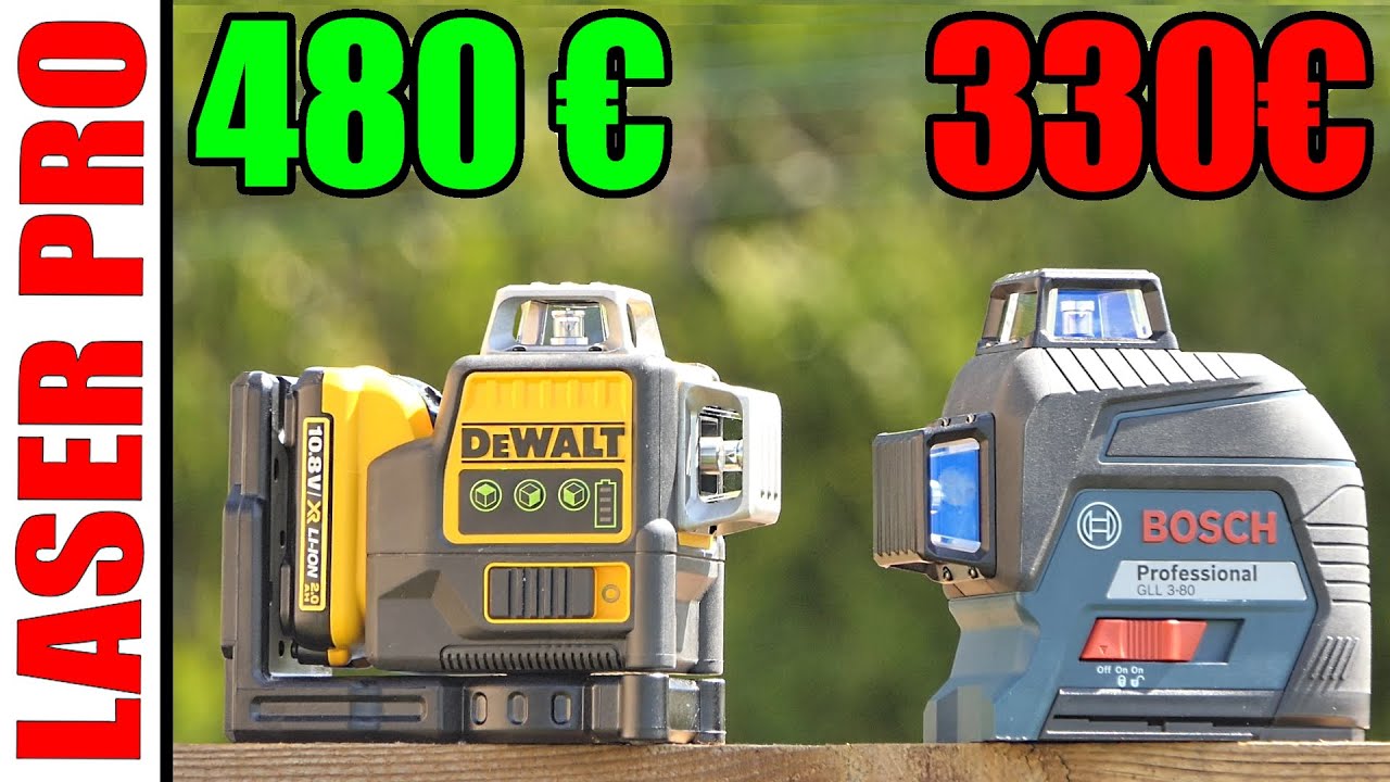 лазерный уровень Bosch Professional GLL 3-80 + DeWalt DCE089D1G-QW + POPOMAN laser level 3X360°