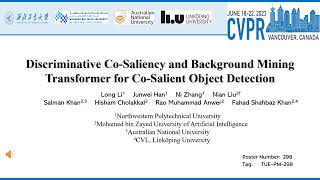 Celebrity Discriminative Co-Saliency and Background Mining Transformer for Co-Salient Object Detection Profile