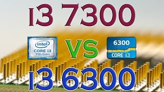 i3 7300 vs i3 6300 - BENCHMARKS / GAMING TESTS REVIEW AND COMPARISON / Kaby Lake vs Skylake /