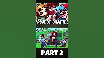 FNF - Project Crafted [PART 2|Steve] (FNF MOD) #shorts