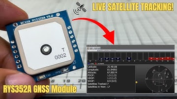 Next-Gen GNSS-module RYS352A van REYAX | Live satellietvolging en datavisualisatie