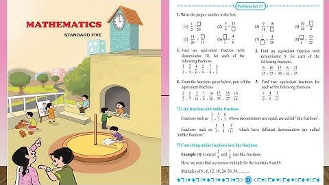Std. 5th Maths  ||5. Fractions|| Practice Set 17 (Part-2)