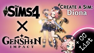 The Sims 4 X Genshin Impact | Create a Sim: Diona   CC list | # 11