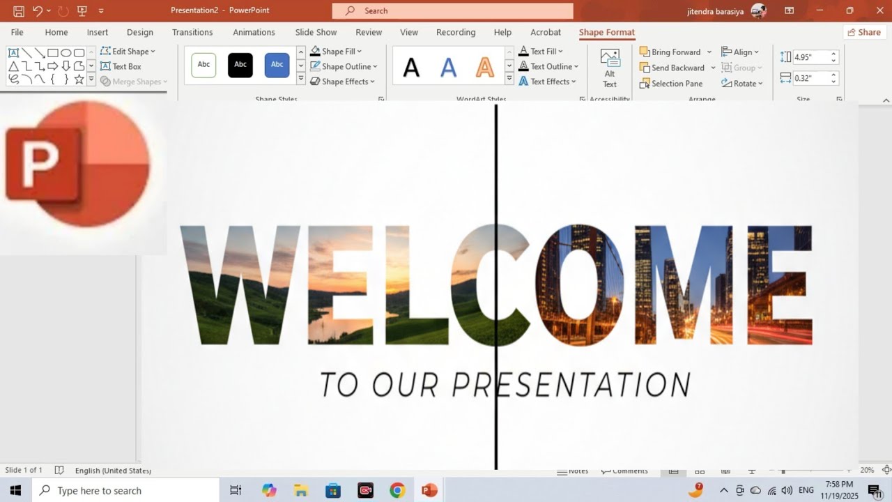 Motion Change Animated WELCOME Slide Design In PowerPoint | powerpoint welcome slide