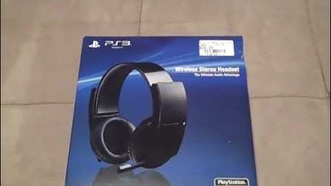 PS3 Wireless Stereo Headset Unboxing