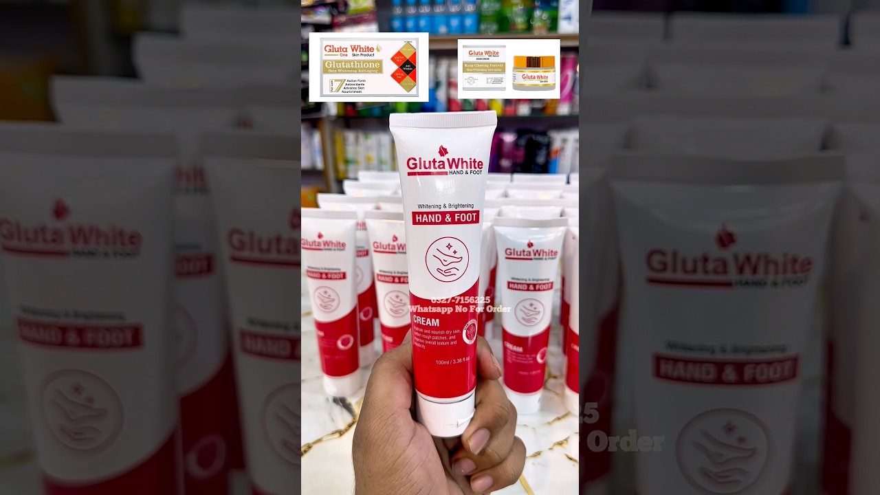 Gluta White Hand & Foot Cream | Gluta White Hand Feet Whitening  #handfeetwhitening #foryou - YouTube