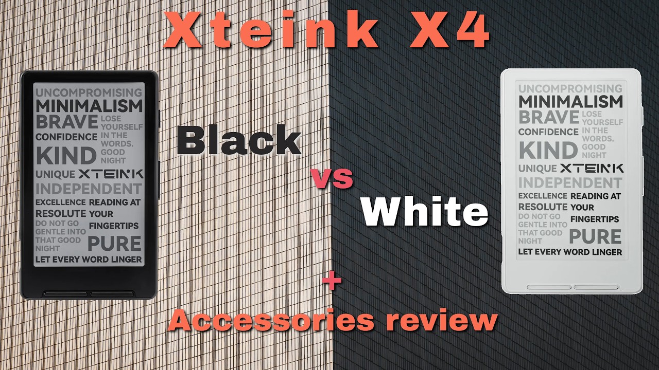 Before you buy Xteink X4: black vs white comparison, accessories