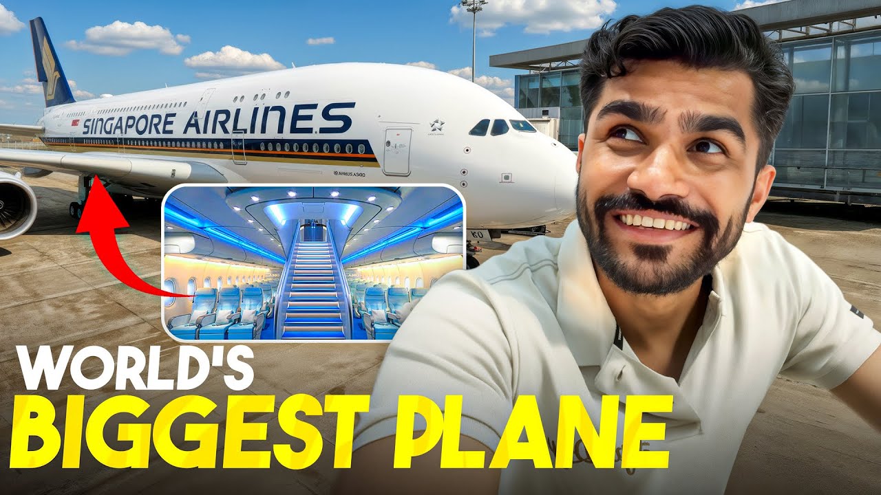 दुनिया के सबसें अनोखे Changi Airport और Biggest Commercial Flight कि Tour | Vlog No. 340