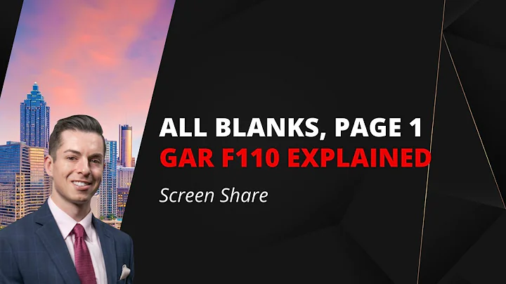 Mastering the Exclusive Buyer Brokerage Engagement Agreement  (GAR F110)