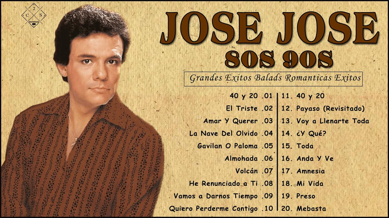 Album Jose Jose Las 20 Mejores Canciones De Jose Jose Jose Jose