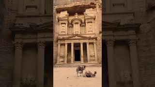 The Nabataeans carved Petra's Treasury from sandstone two thousand years ago.