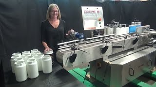 Tronics Stainless Steel Pressure Sensitive Wrap Labeler Demonstration