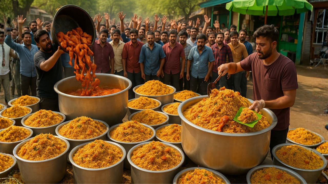 Ultimate Indian Biryani Compilation | Street Biryani Craze Across India | Tastie