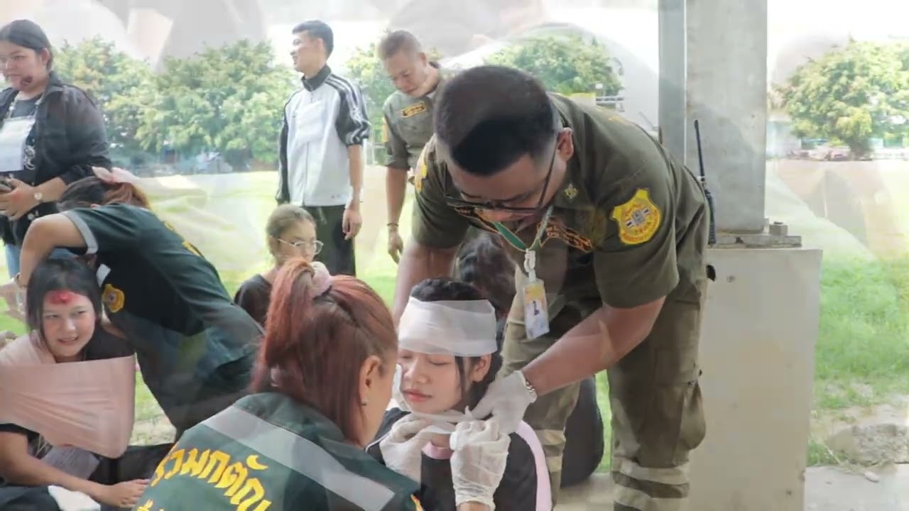 ซ้อมแผนอุบัติเหตุหมู่ประจำปี2568 โรงพยาบาลเสนา