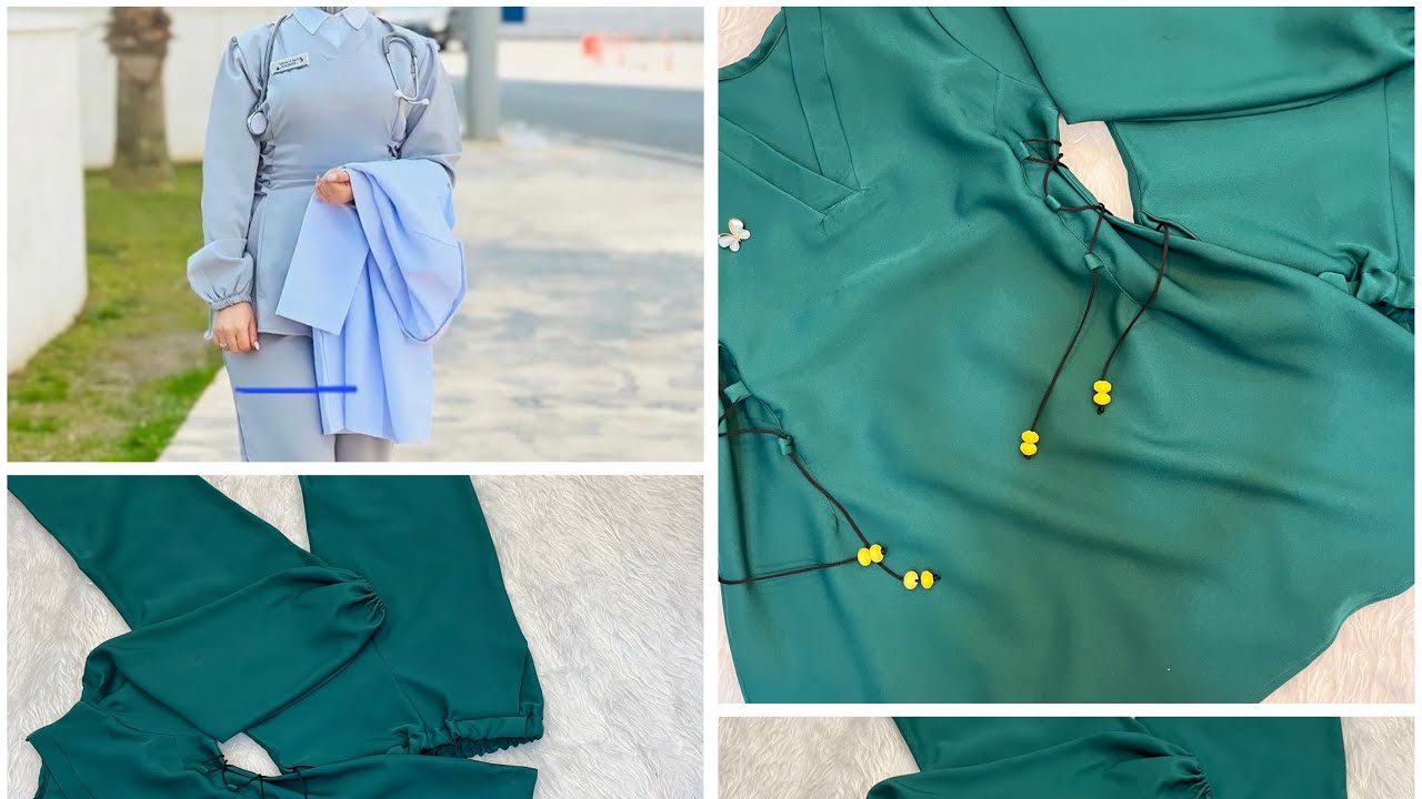 خياطه السكراب الطبي والكيلوت بصوره مفصله وطريقه الجيوب الدفن الجزء الاول مو تنسوني باللايك والمتابعه