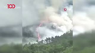 Düşen Uçağın Enkazından Yeni Görüntü