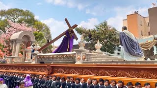 Procesión Jesús del Consuelo bajando por la 1a. calle - Sábado de Ramos 2024