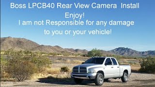 Ram gets Boss LPCB40 Rear view camera install