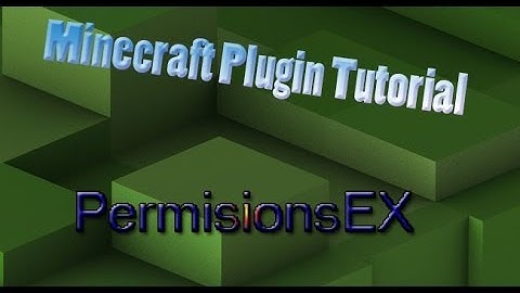 PermissionsEx - Minecraft Plugin Tutorial #1