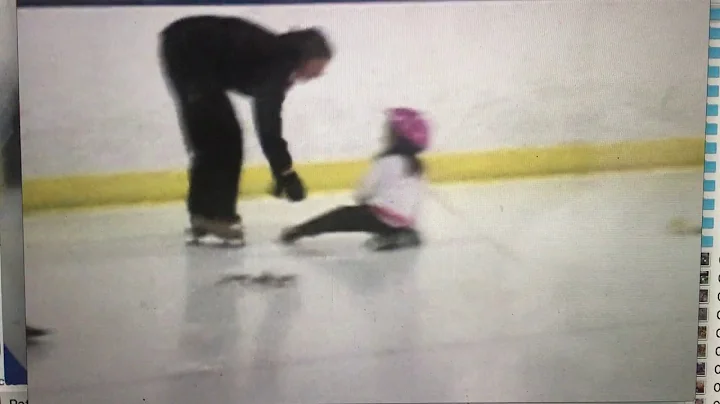 Dani 4 years old. First skating lesson.