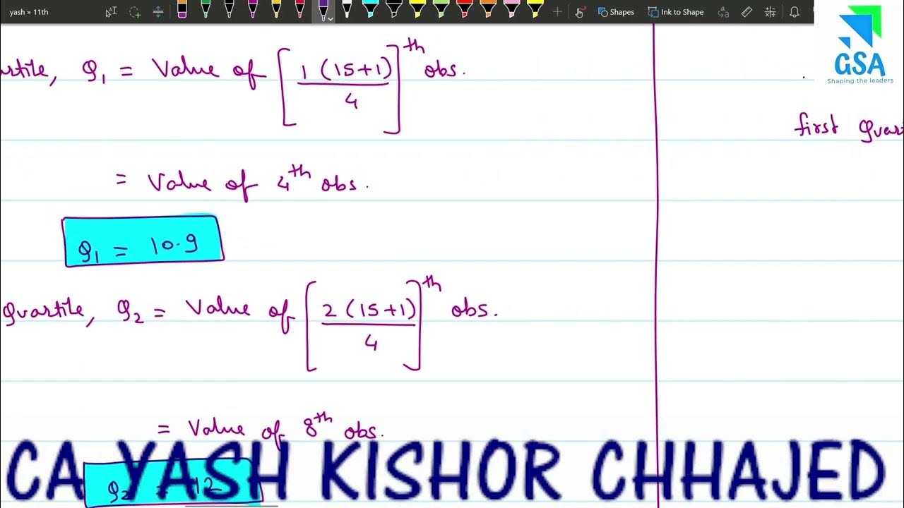 11th Maths 2 Chp 1 Partition Values 08 08 2022 YouTube