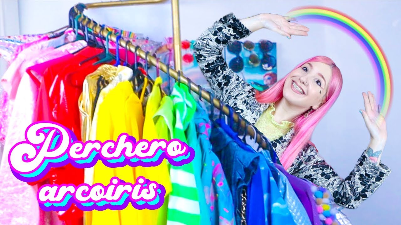 Ordene mi ropa POR COLOR *Perchero arcoiris y emocional* 🌈 Ann Look
