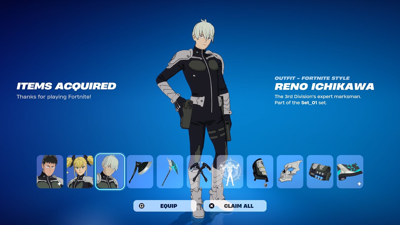 HOW TO GET KAIJU NO. 8 RENO ICHIKAWA SKIN IN FORTNITE! - YouTube