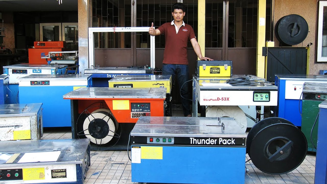 ซ่อมเครื่องรัดกล่อง Strapping Machine service ซ่อมเครื่องอบฟิล์มหด ซ่อม