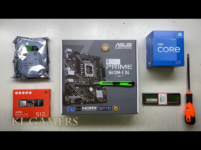 intel Core i5 12400 ASUS PRIME H610M-E D4 XPG SX8200 PRO AVF